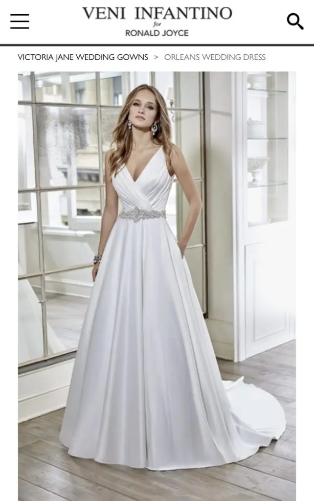 Victoria Jane for Ronald Joyce Orleans on Bride2bride