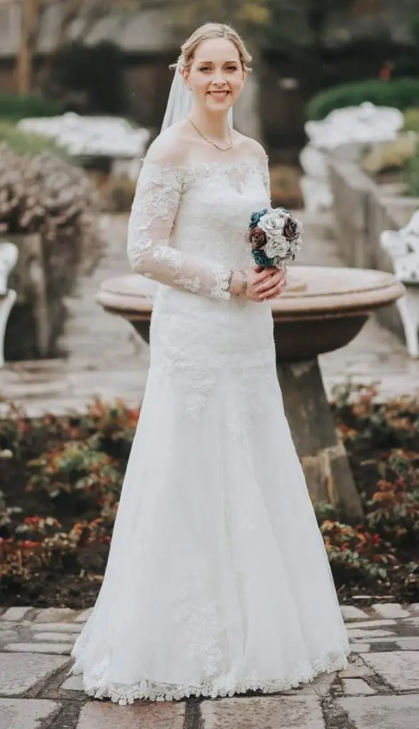 Wedding dress no train hotsell