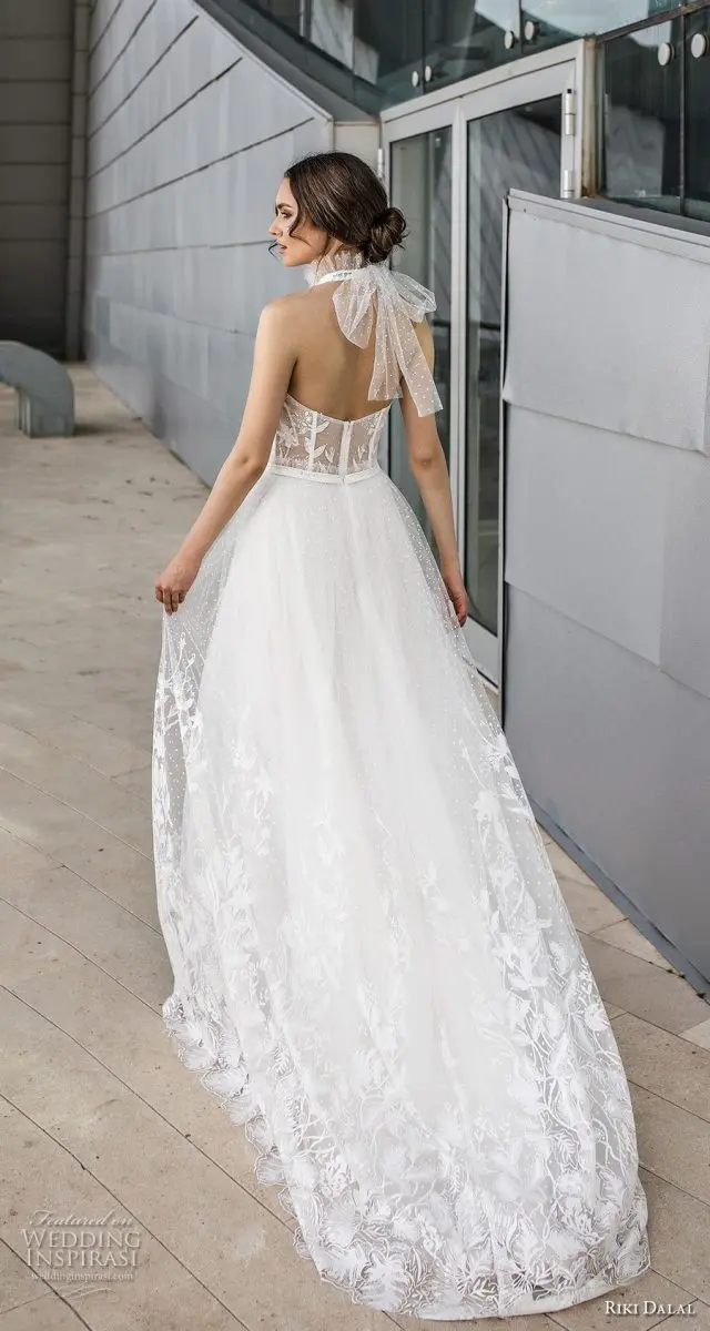 Noya by Riki Dalal Halter neck wedding dress on Bride2bride