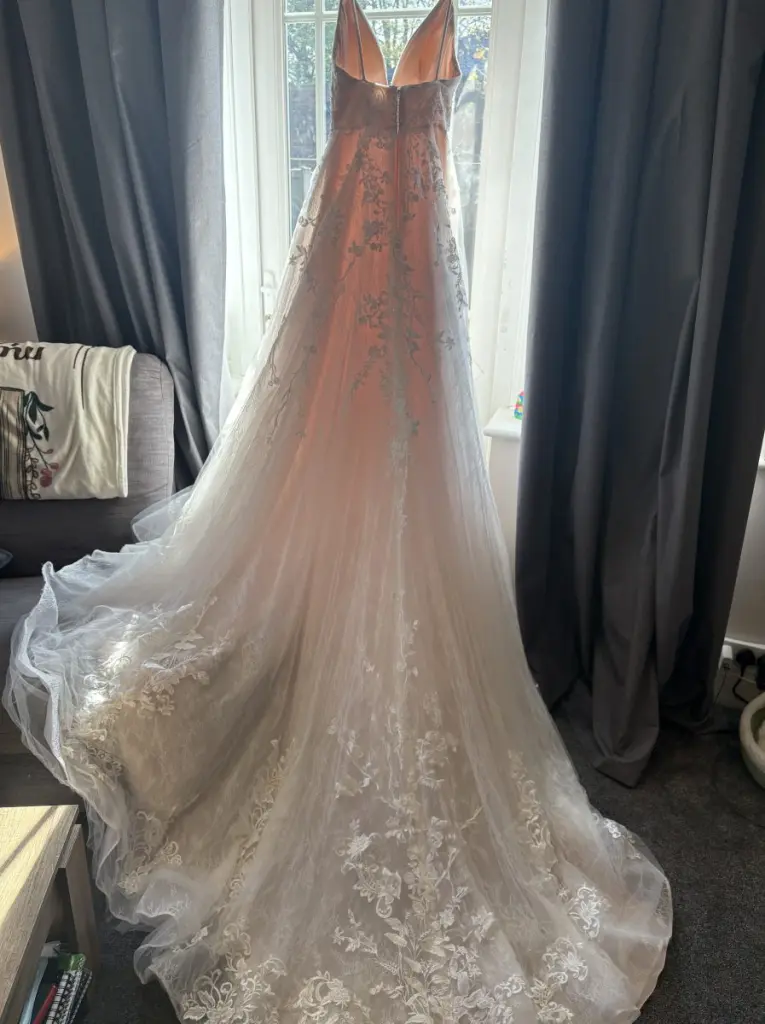 rose gold wedding dress uk Elenora Rose Gown - Blush Gold